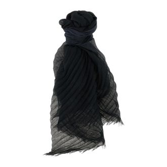 Issey Miyake Pa&ntilde;uelo de Gasa Plisada - Accessories - Mujer - Negro - ONE SIZE