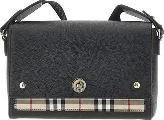 Burberry Note leather shoulder bag Woman One Size