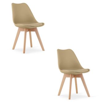OEM Silla Mark - Beige Oscuro / Patas Naturales X 2