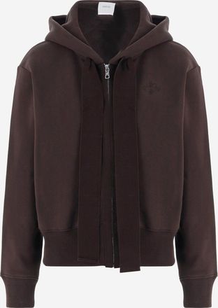 Patou katoenen sweatshirt met capuchon en ritssluiting
