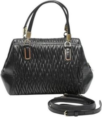 Coach Tweedehands leren handtassen - Dames - Vintage Handtas - Zwart - ONE Size - Leer - Vintage