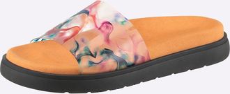 Heine Pantolette HEINE, Damen, Gr. 36, orange, bunt, Synthetik, Schuhe Pantolette