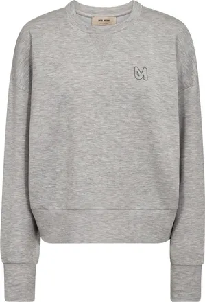 Mos Mosh MMKiki Celli O-Ls Sweatshirt - Sweatshirts & Hoodies - Mujer - Gris - L