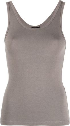 Thom Krom contrast-stitching top - women - Elastane/Modal/Cotton - L - Grey
