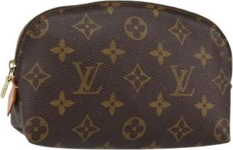 Louis Vuitton Pre-owned Mini Bags, female, Brown, Size: ONE SIZE Pre-owned Canvas Pouch