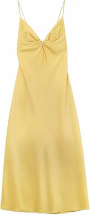 Q2 Womens Keyhole Front Maxi Dress In Yellow