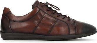 Kazar Leren Halfhoge Schoenen - Heren - Veterschoenen - Bruin - 41 EU - Leer - Schoenen