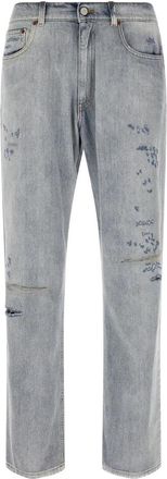 Maison Margiela Straight-leg Jeans - Heren - Regular Fit Jeans - Blauw - W34 - Katoen - Jeans