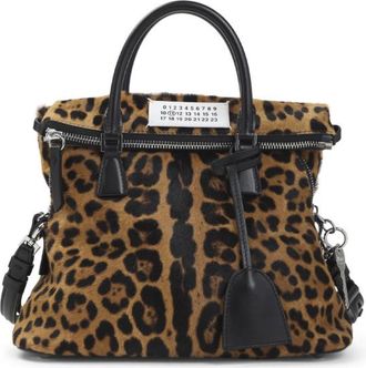 Maison Margiela Leopard Print 5AC mini Satchel