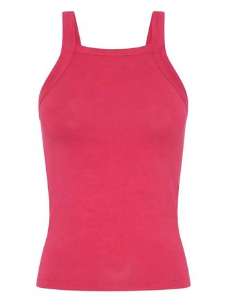 One Teaspoon Tanktop met print - Rood