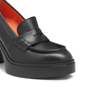 Santoni Hohe Schuhe - Closed-Design High Heel Pumps - Gr. UK_8 - in Wei&szlig; - f&uuml;r Damen