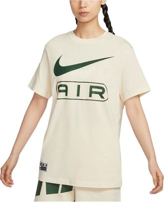 Nike (WMNS) Nike Air Logo T-shirt Asia Sizing Pale Ivory Green FV8003-110