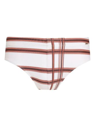 Amir Slama Geruite zwembroek - Wit