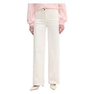 Silvian Heach Sami Jeans - Dames - Wijde Broeken - Beige - W30 - Katoen - Broeken