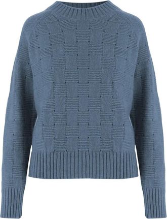 Allude Cashmere Trui - Dames - Cashmere truien - Blauw - XS - Kasjmier - Truien & Vesten