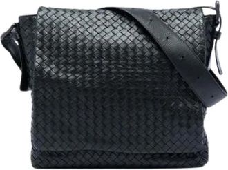 Bottega Veneta Pre-owned Crossbody Bag - Dames - Vintage Schoudertas - Zwart - ONE Size - Leer - Vintage