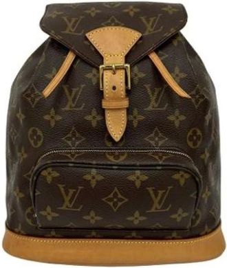 Louis Vuitton Pre-owned Backpacks, female, Brown, Size: ONE SIZE Pre-owned Leather Backpack