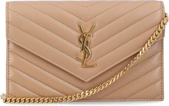Saint Laurent Cassandre Lambskin Chain Wallet