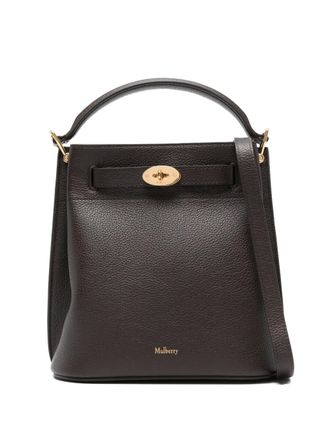 Mulberry small Islington bucket bag - women - Grained Leather/Microfibre - One Size - Brown