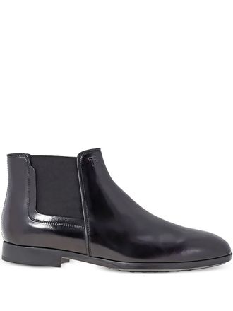 Tod's Tronchetto Chelsea boots - men - Calf Leather/Calf Leather/Rubber - 11 - Black