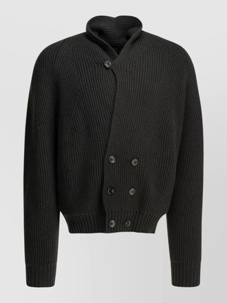 Tom Ford double breasted cashmere cardigan high collar