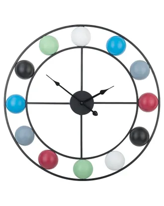 Beliani Orologio Da Parete Multicolore Reiden