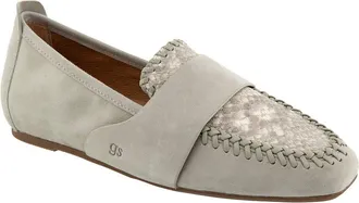 Gentle Souls Sandra Snake-Embossed Leather Loafer
