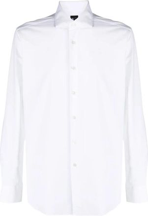 Xacus Klassiek Wit Button-Down Overhemd - Heren - Zakelijke Overhemden - Wit - L - Overhemden