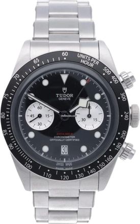 Tudor Mens Black Bay Black Dial Watch