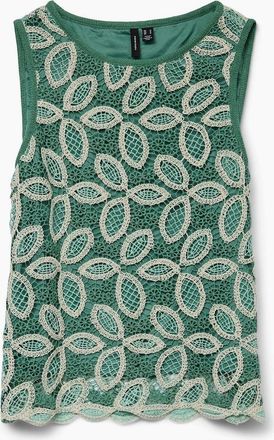 Vero Moda Womens Crew Neck Long Sleeve Blouse - Birch - Size: 12
