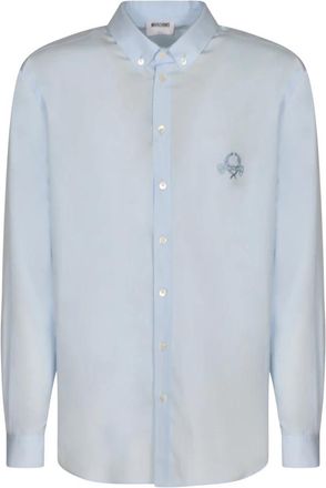 Moschino Shirts - Heren - Casual Overhemden - Wit - M - Overhemden