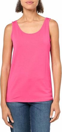 Multiples Cotton Spandex Layering Tank Top In Bright Pink