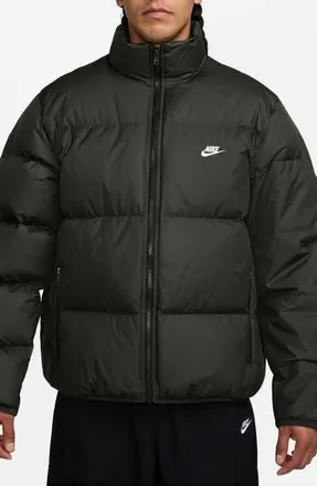 Nike Sportswear Club Storm-FIT Quilted Down Puffer Jacket in Sequoia/White at Nordstrom Rack, Size Xx-Large