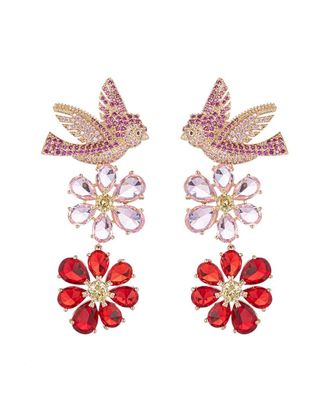 Eyecandy LA Eye Candy La Cz Bird Earrings