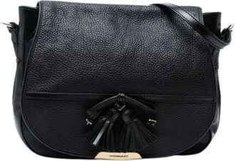 Burberry Pre-owned Cross Body Bags, female, Black, Size: ONE SIZE Pre-owned Leather Shoulder Bag
