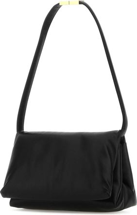 Marni Womens Prisma Shoulder Bag Black Leather