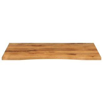 Berkfield Home Beautiful Desk Top with Curve 100x80x2.5 cm Solid Wood Rough Mango in Brown