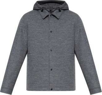 Woolrich Giacca-camicia con cappuccio - Grigio