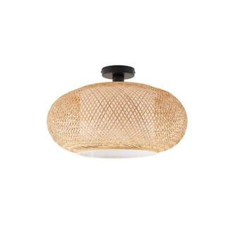 Lindby L&aacute;mpara de techo Marr&oacute;n