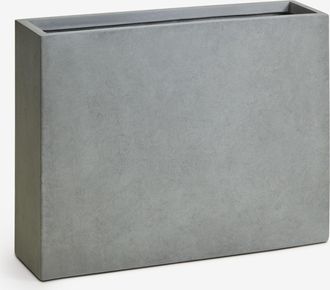 Sklum Macetero De Exterior Rectangular En Cemento Neyrua Sklum 75 X 20 X 60 Cm