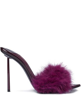 Le Silla Mules Bella con decorazione 120mm - 160 cherry