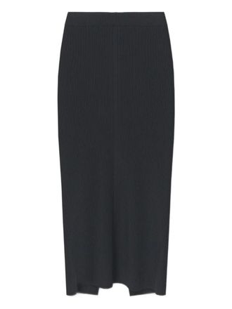 Áeron ribbed high-waisted skirt - women - Rayon - M - Black