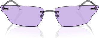 Ray-Ban Sunglasses Rb3731 004/1 A Anh Silver/Purple Unisex