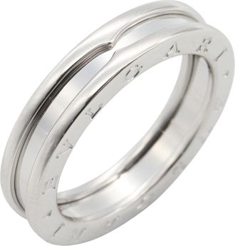 Bulgari Silver White Gold (18K) Band Ring (Pre-Owned)