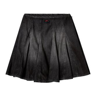 Diesel Short Skirts, female, Black, Size: W28 De-Spiki-S Skirt