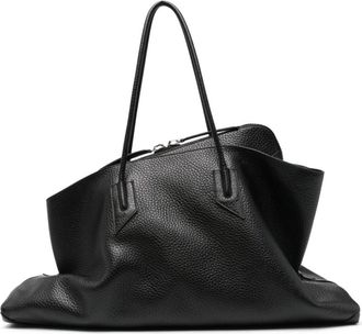 The Attico Black La Passeggiata large tote