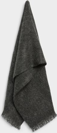 Simons Womens Mohair-blend monochrome scarf