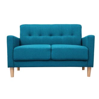 Miliboo Miliboo - Sof&aacute; Dise&ntilde;o 2 Plazas Azul Petr&oacute;leo Moon