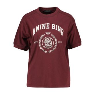 Anine Bing Heren, Tops, Rood, Maat: XS Katoen