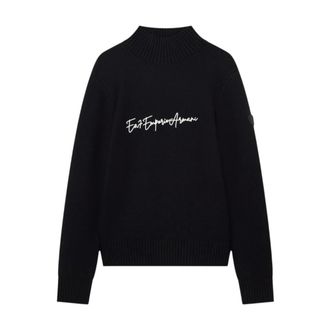 Emporio Armani Maglione a collo alto Regular Fit - - Knitwear - Donna - Nero - L